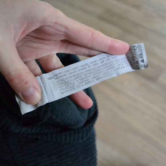 Zara Kid's Black Corduroy Collared Button Up Long Sleeve Romper Size 6 - Picture 6 of 6